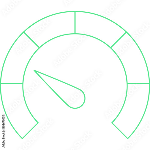 Meter single vector illustration icon