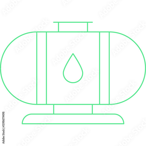 Oil Tank single vector illustration icon