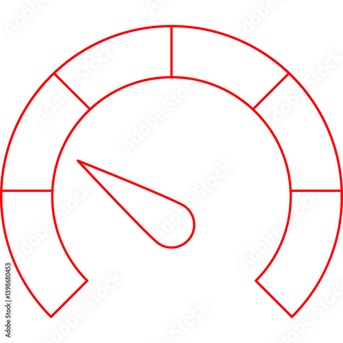 Meter single vector illustration icon
