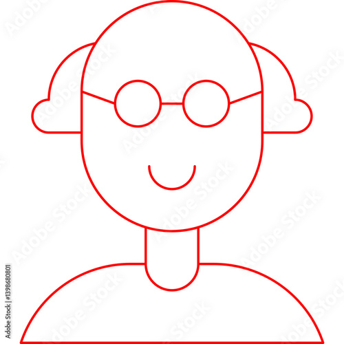 Scientist single vector illustration icon