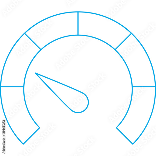 Meter single vector illustration icon