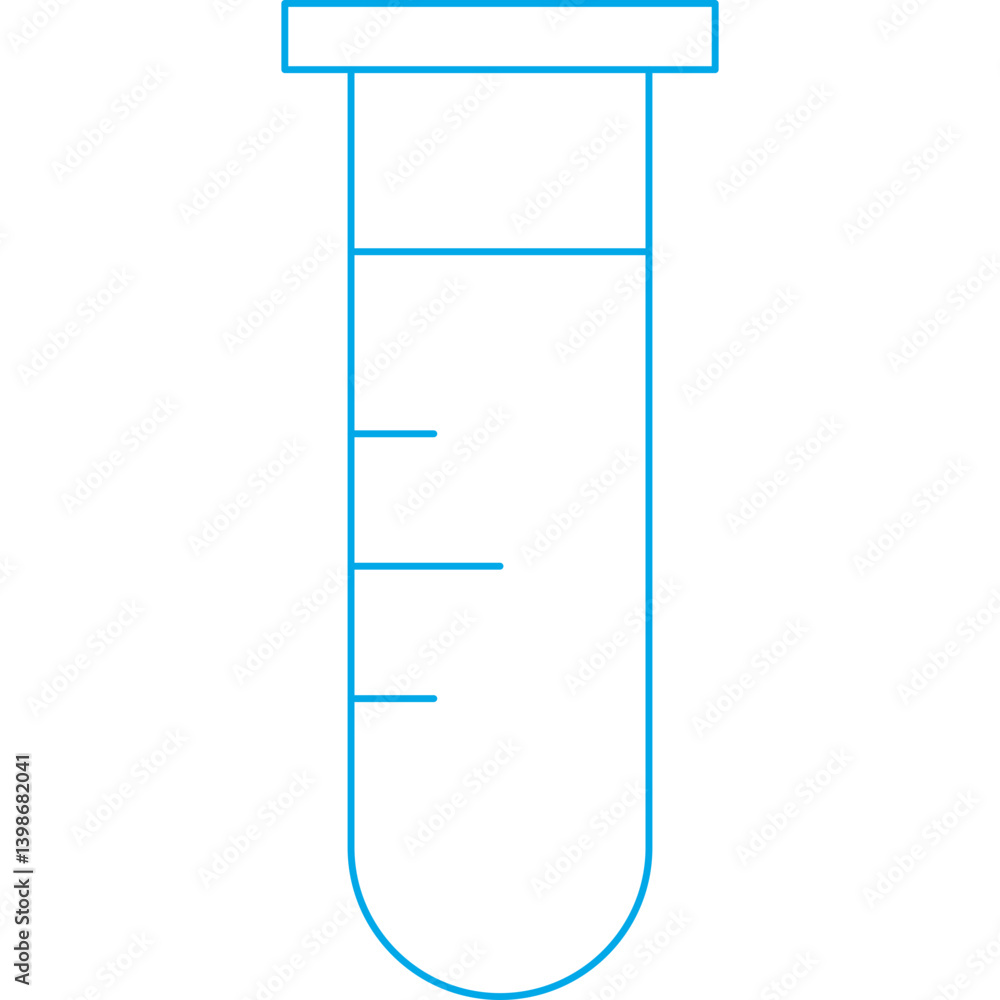 Test Tube single vector illustration icon Test Tube single vector illustration icon
