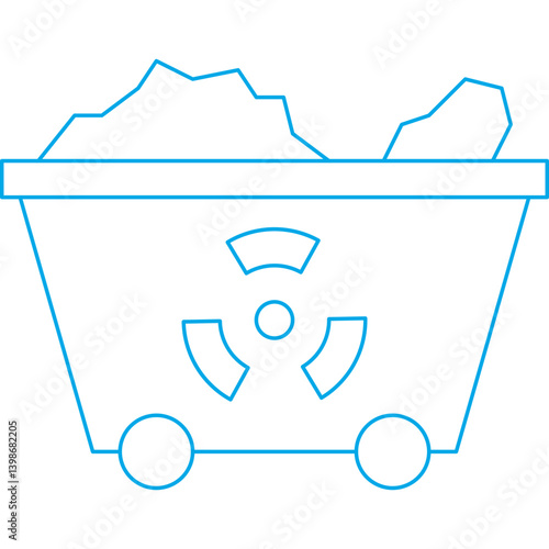 Wagon single vector illustration icon