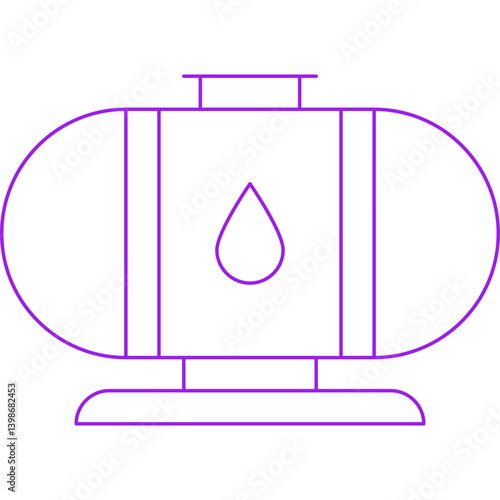 Oil Tank single vector illustration icon