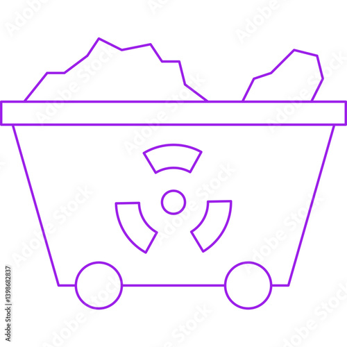 Wagon single vector illustration icon