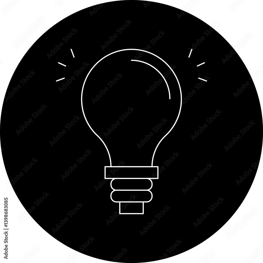 Light Bulb single vector illustration icon Light Bulb single vector illustration icon