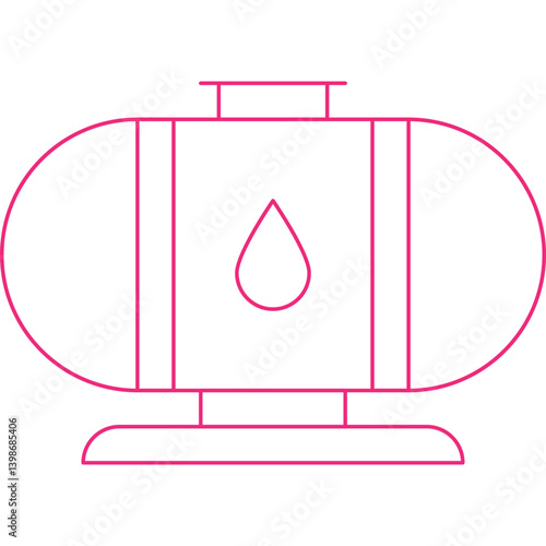 Oil Tank single vector illustration icon