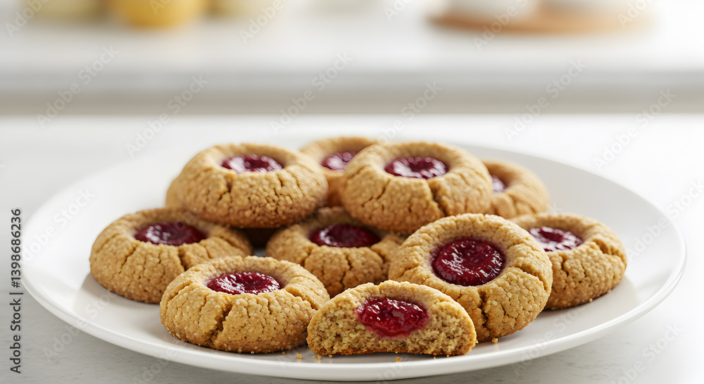 Delicious Gluten Free Raspberry Thumbprint Cookies Made With Almond Flour Delicious Gluten Free Raspberry Thumbprint Cookies Made With Almond Flour