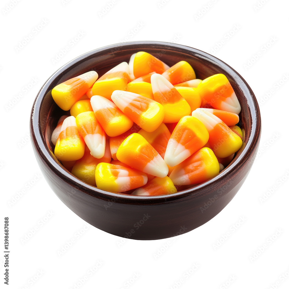 Halloween Candy Corn on transparent background