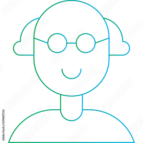 Scientist single vector illustration icon