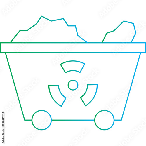 Wagon single vector illustration icon
