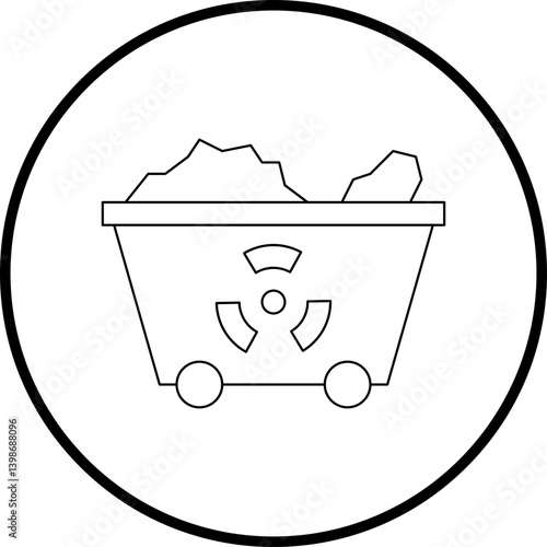 Wagon single vector illustration icon