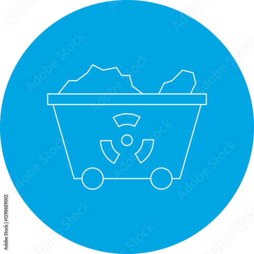 Wagon single vector illustration icon