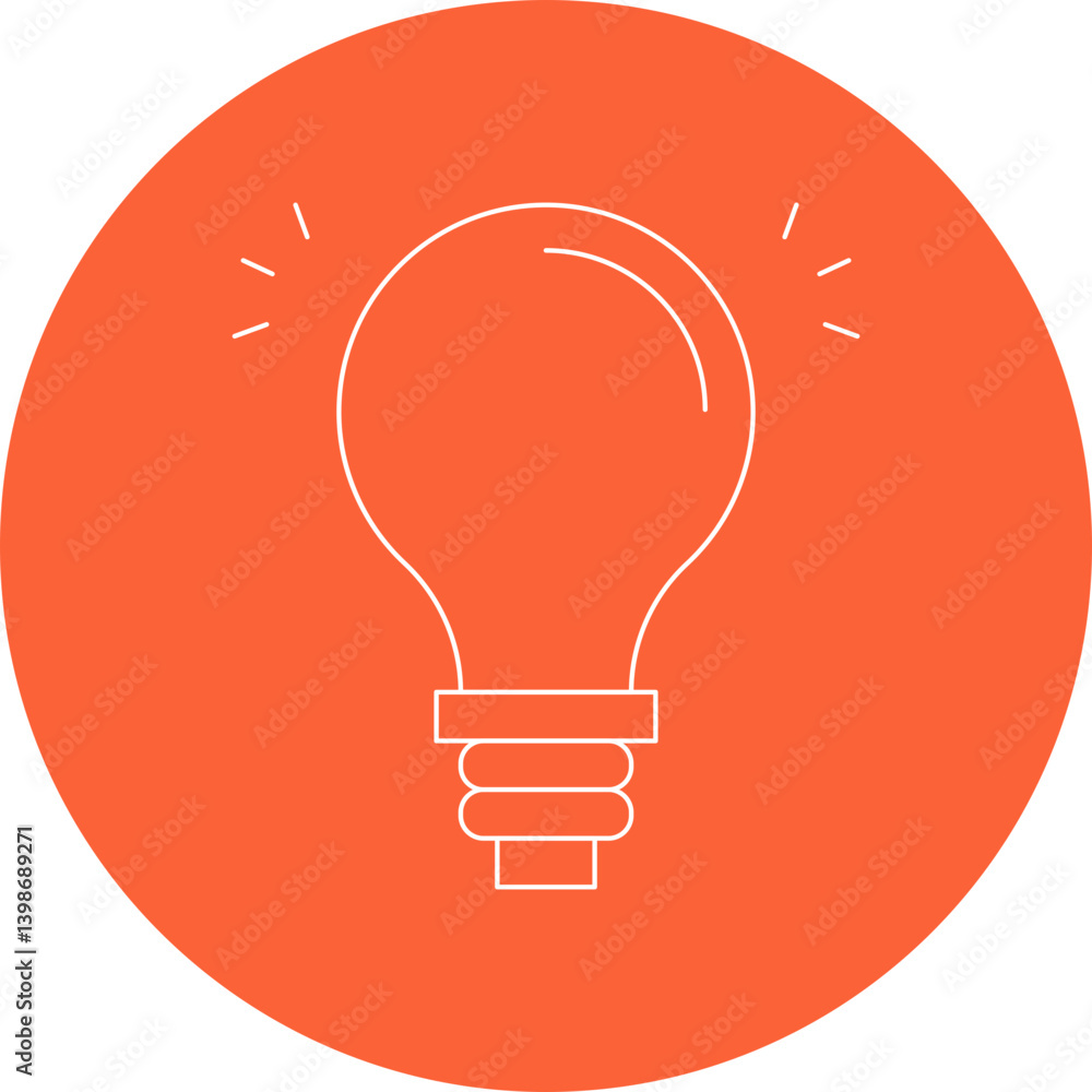 Light Bulb single vector illustration icon Light Bulb single vector illustration icon