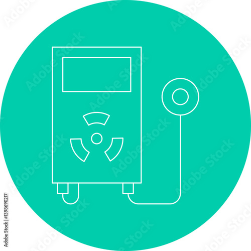 Radiation Detector single vector illustration icon