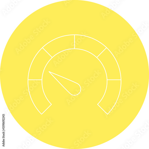 Meter single vector illustration icon