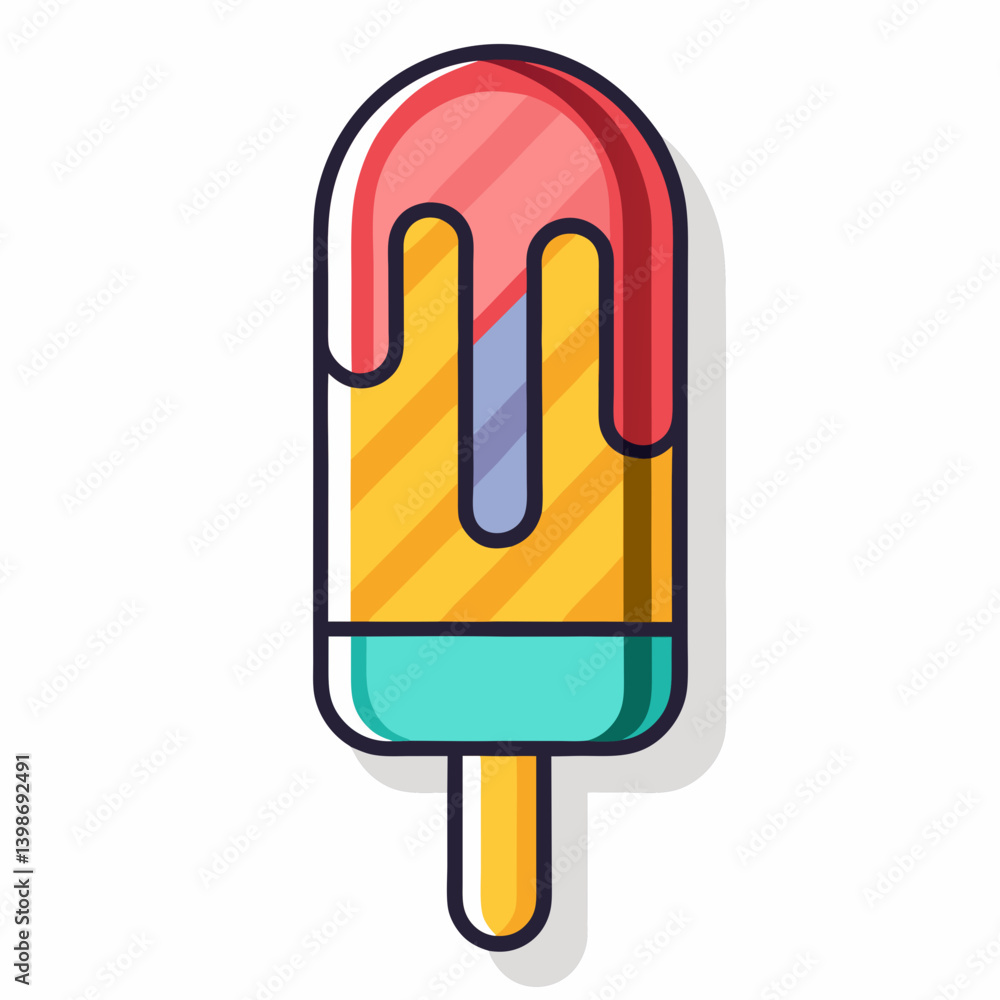 Popsicle dessert line icons in a clean, AI-generated vector
Popsicle dessert line icons in a clean, AI-generated vector