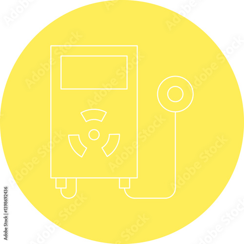 Radiation Detector single vector illustration icon