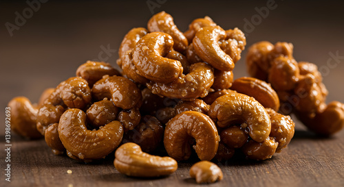 Delicious Honey Roasted Cashew Clusters Ready to Eat And Serve