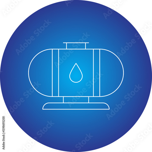Oil Tank single vector illustration icon