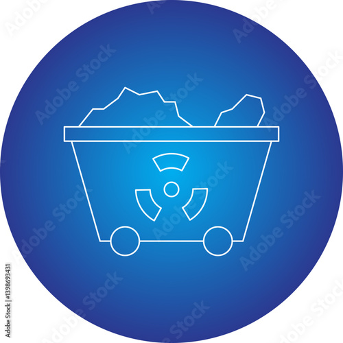 Wagon single vector illustration icon