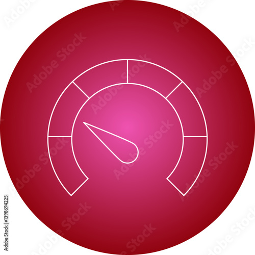 Meter single vector illustration icon