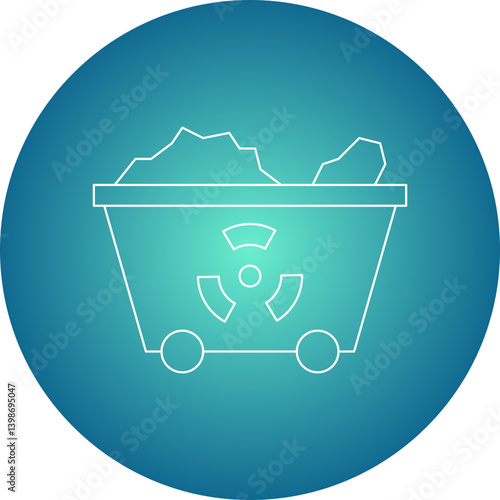 Wagon single vector illustration icon
