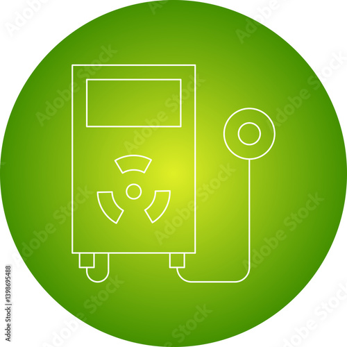 Radiation Detector single vector illustration icon