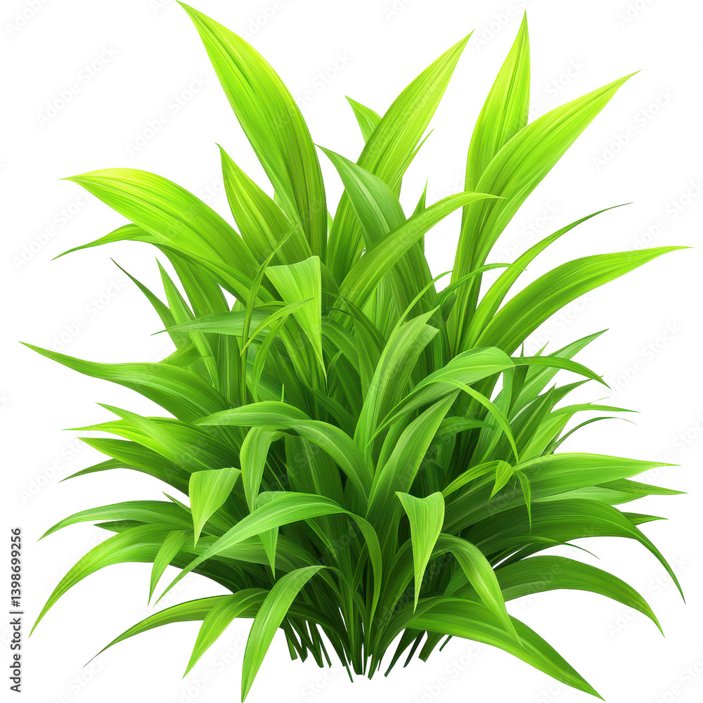 Fototapeta premium Lush green plant with vibrant leaves thriving in a natural outdoor setting
