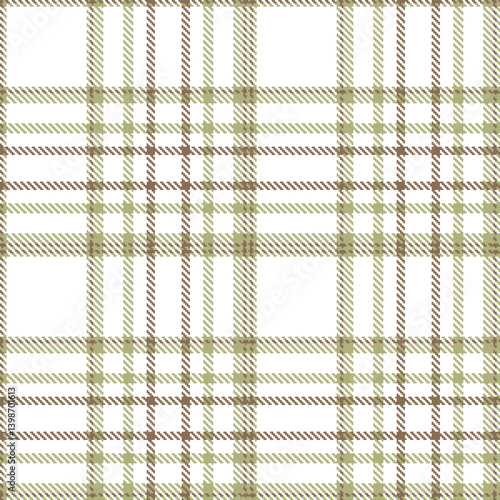Vintage putty Seamless Tartan with Sandy white accents Textile Design
