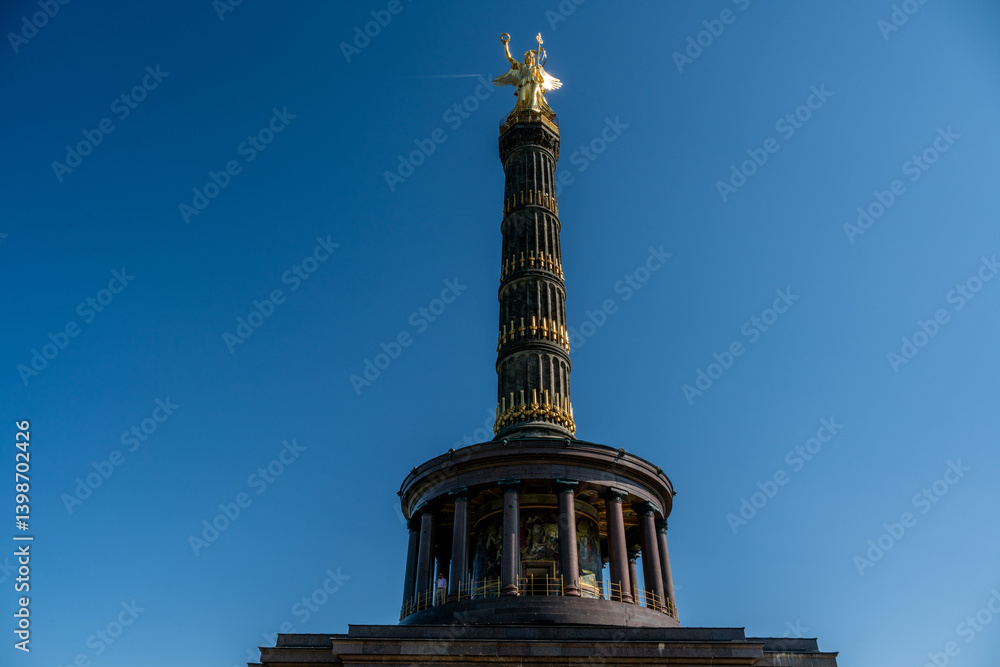 Siegessäule - landmark column in center of Berlin (Germany) Siegessäule - landmark column in center of Berlin (Germany)