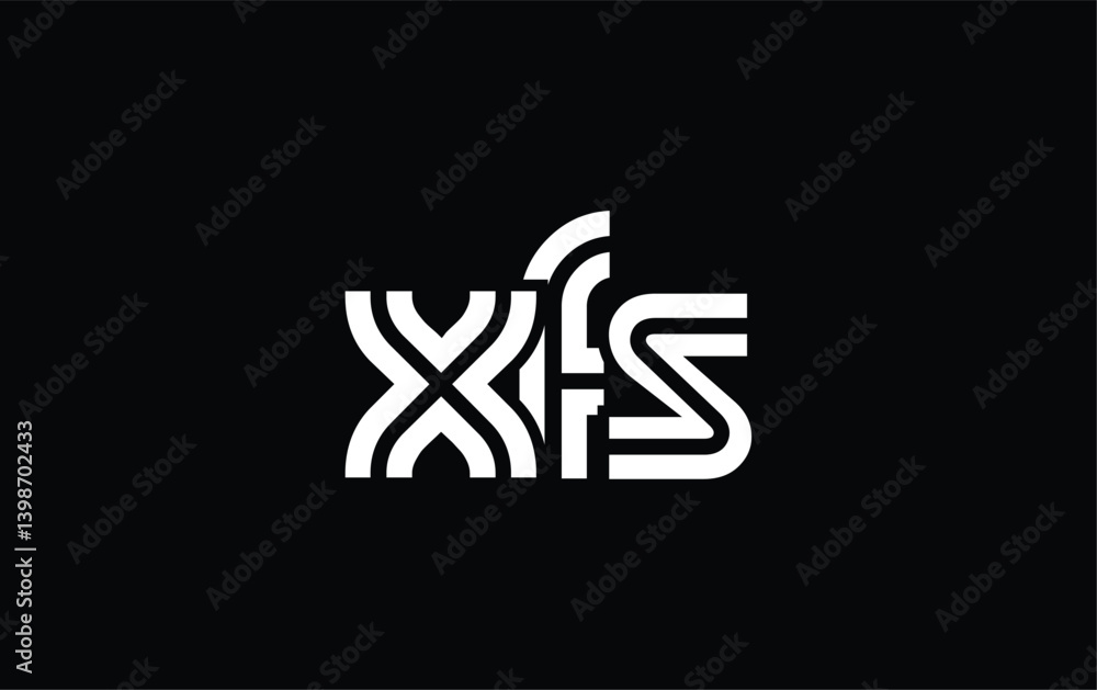 XFS Creative Unique Modern Letter Logo Design. Stylized logo featuring a unique letter design, presenting abstract minimalist aesthetics and modern appeal. XFS Creative Unique Modern Letter Logo Design. Stylized logo featuring a unique letter design, presenting abstract minimalist aesthetics and modern appeal.