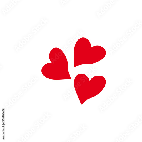 Heart shape icon vector 
