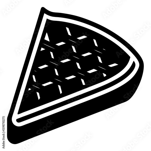 Pie Slice   dessert line icons in a clean, AI-generated vector
