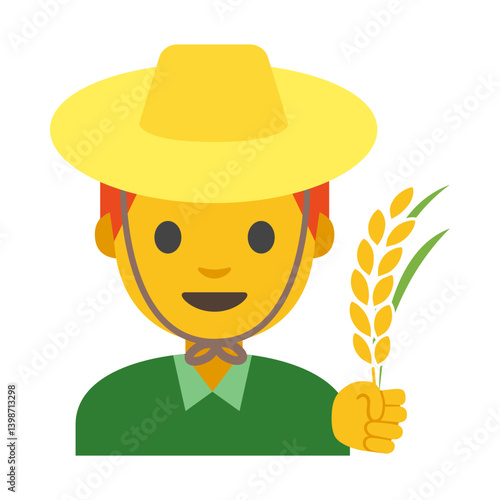 Farmer, clipart, isolated on white background