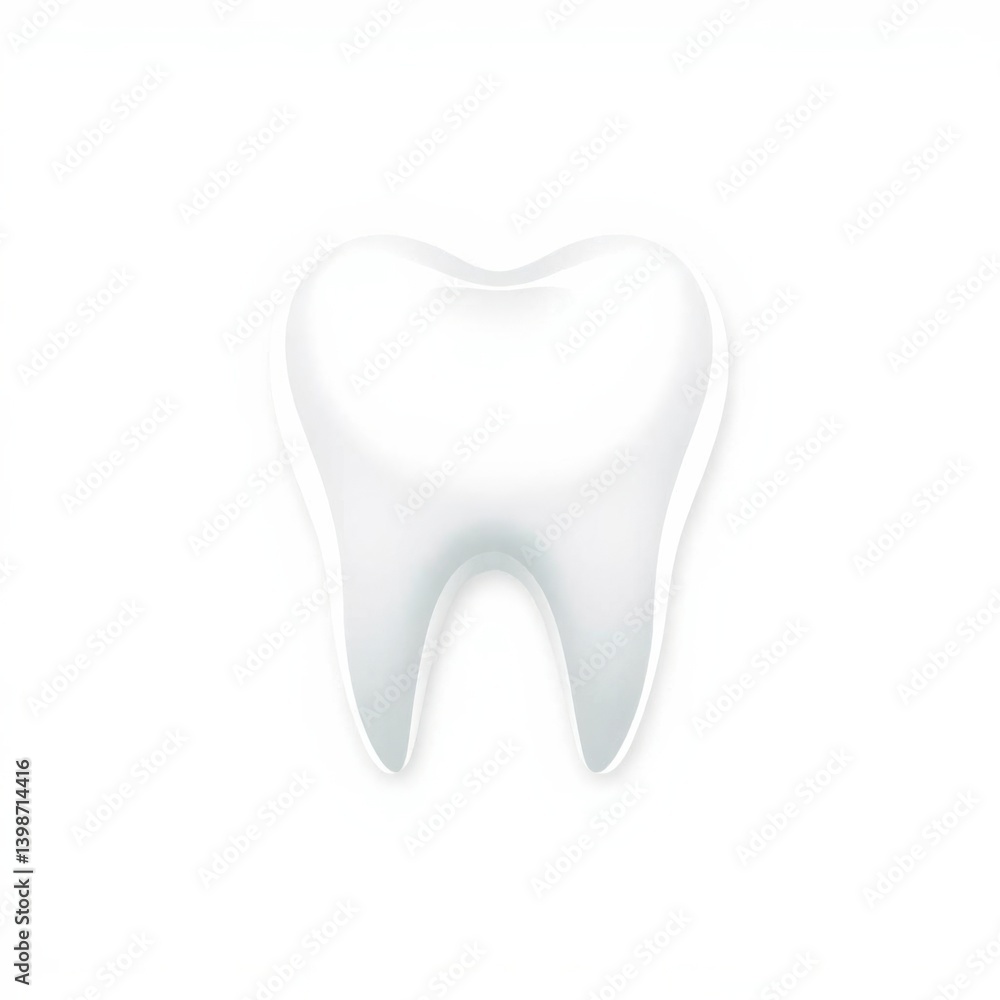 Single molar with white background and smooth edges. Used in education, dental health, and anatomy. Single molar with white background and smooth edges. Used in education, dental health, and anatomy.
