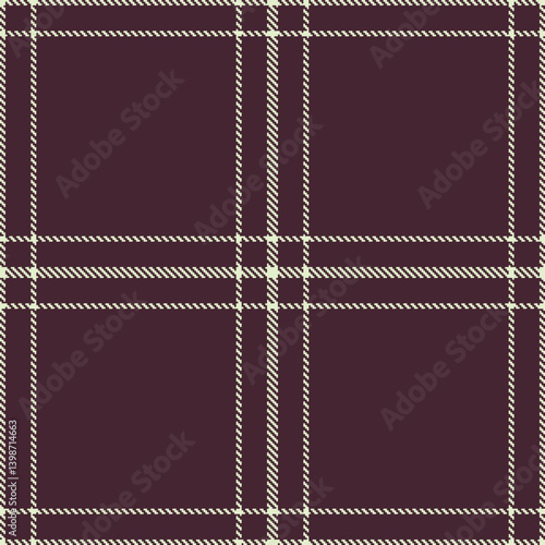 Highland eggshell Seamless Tartan with Metallic purple brown accents Textile Design
