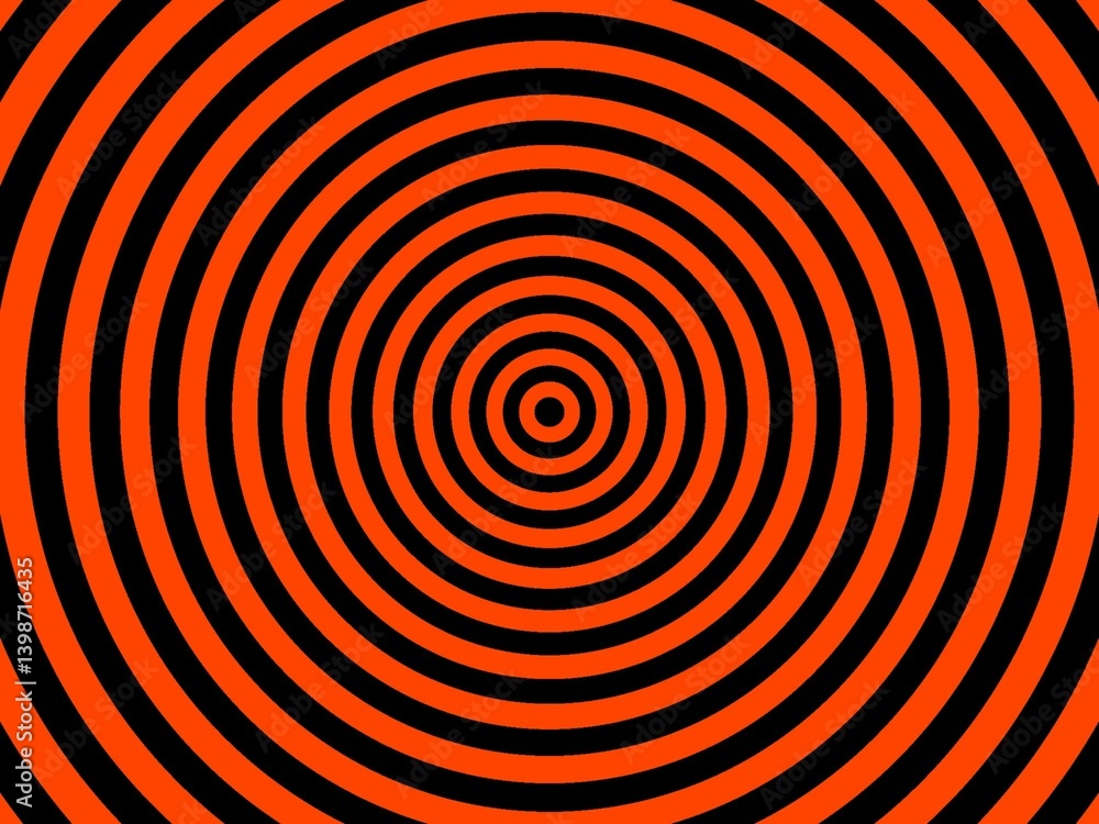 An abstract background with concentric circles in alternating orange and black. It creates a hypnotic, almost dizzying effect due to the repeating pattern. An abstract background with concentric circles in alternating orange and black. It creates a hypnotic, almost dizzying effect due to the repeating pattern.