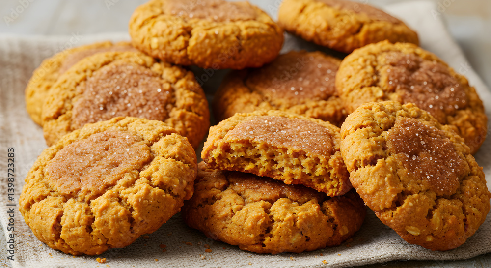 Delicious Gluten Free Sweet Potato Oatmeal Cookies On A Tablecloth Delicious Gluten Free Sweet Potato Oatmeal Cookies On A Tablecloth