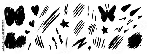 Exploration of brutalist art through abstract shapes and raw graphic styles in a black and white composition