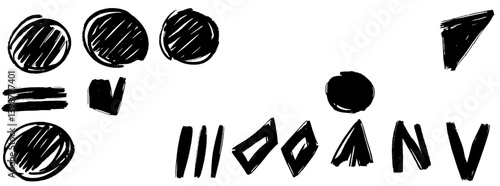 Exploration of raw graphic style through abstract brutalist art using geometric shapes and distorted aesthetics