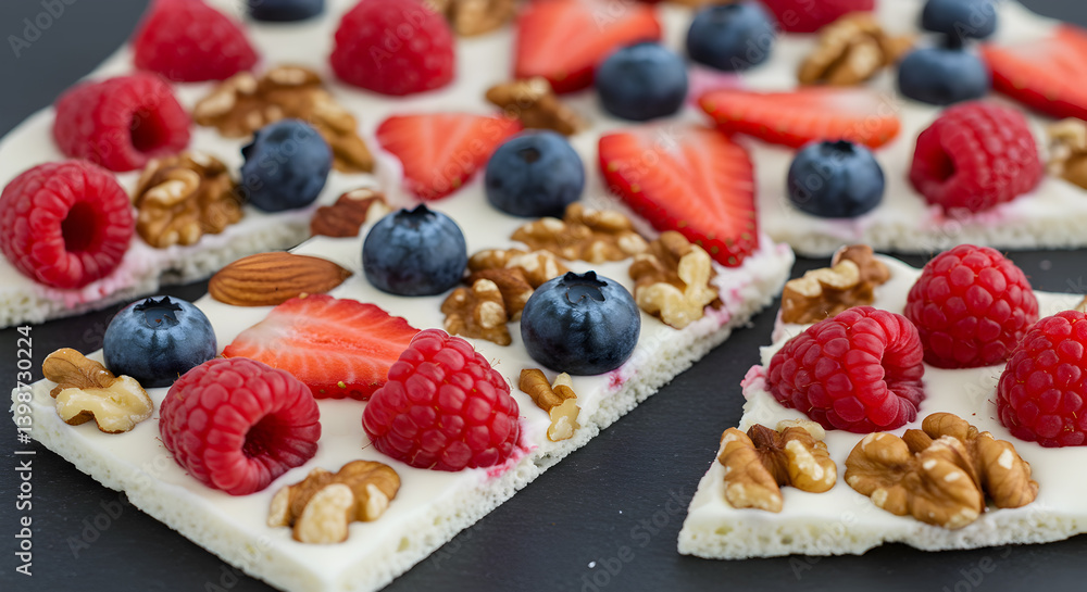 Gluten Free Yogurt Bark with Berries and Nuts for Healthy Snacking Gluten Free Yogurt Bark with Berries and Nuts for Healthy Snacking