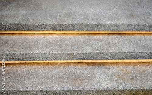 Obraz na płótnie Concrete steps with defined horizontal lines and gray granular texture. Ideal for design, architecture, and construction concepts in Brazil w salonie
