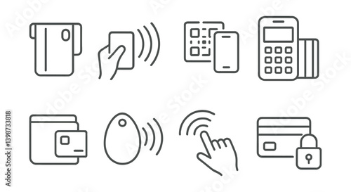 Series of icons for various payment methods