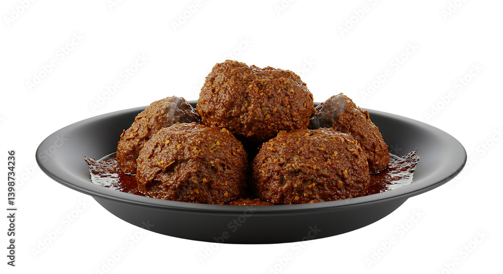 Delicious homemade sweet round pastries topped with syrup and served on a black plate Delicious homemade sweet round pastries topped with syrup and served on a black plate
