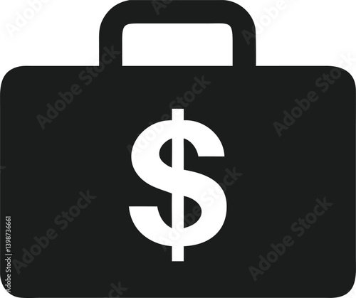 briefcase with dollar sign