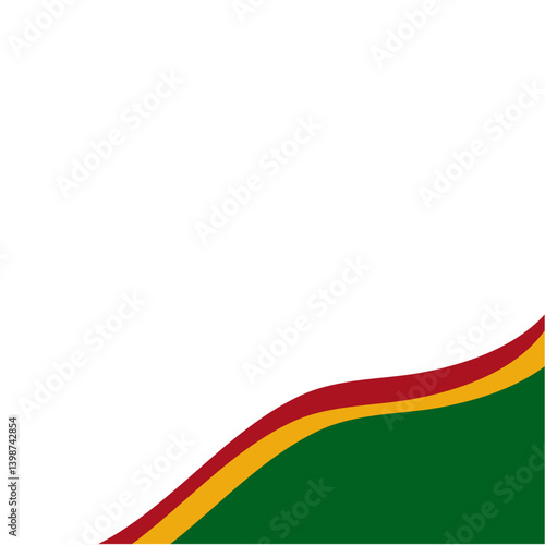 Juneteenth Freedom Day border. Vector illustration 