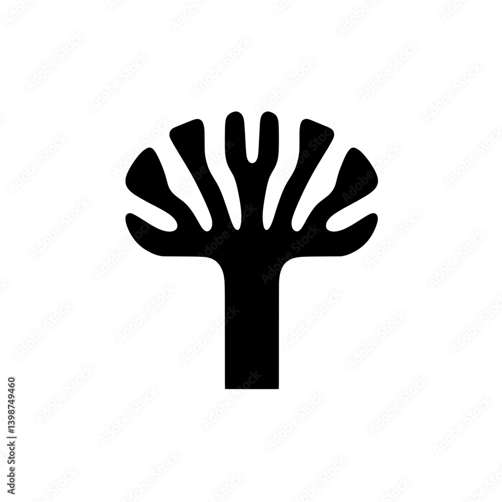 Minimalistic tree logo design showcasing simplicity in modern graphic art for branding applications Minimalistic tree logo design showcasing simplicity in modern graphic art for branding applications