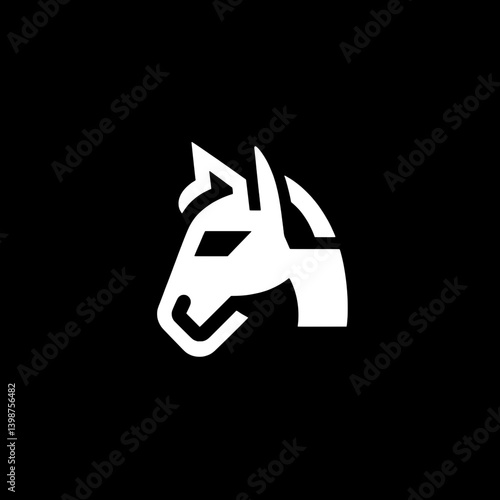 Wallpaper Mural Minimalist horse logo design representing elegance and strength in modern branding Torontodigital.ca