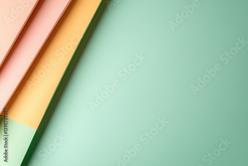 Calming pastel green background with subtle accents for design and decoration